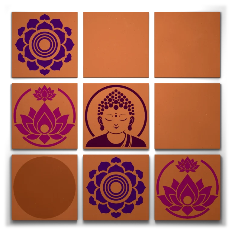lotus and buddha 9 set