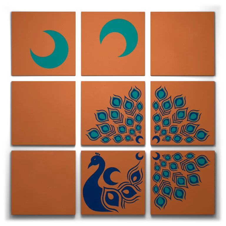 the peacock crescent 9 set