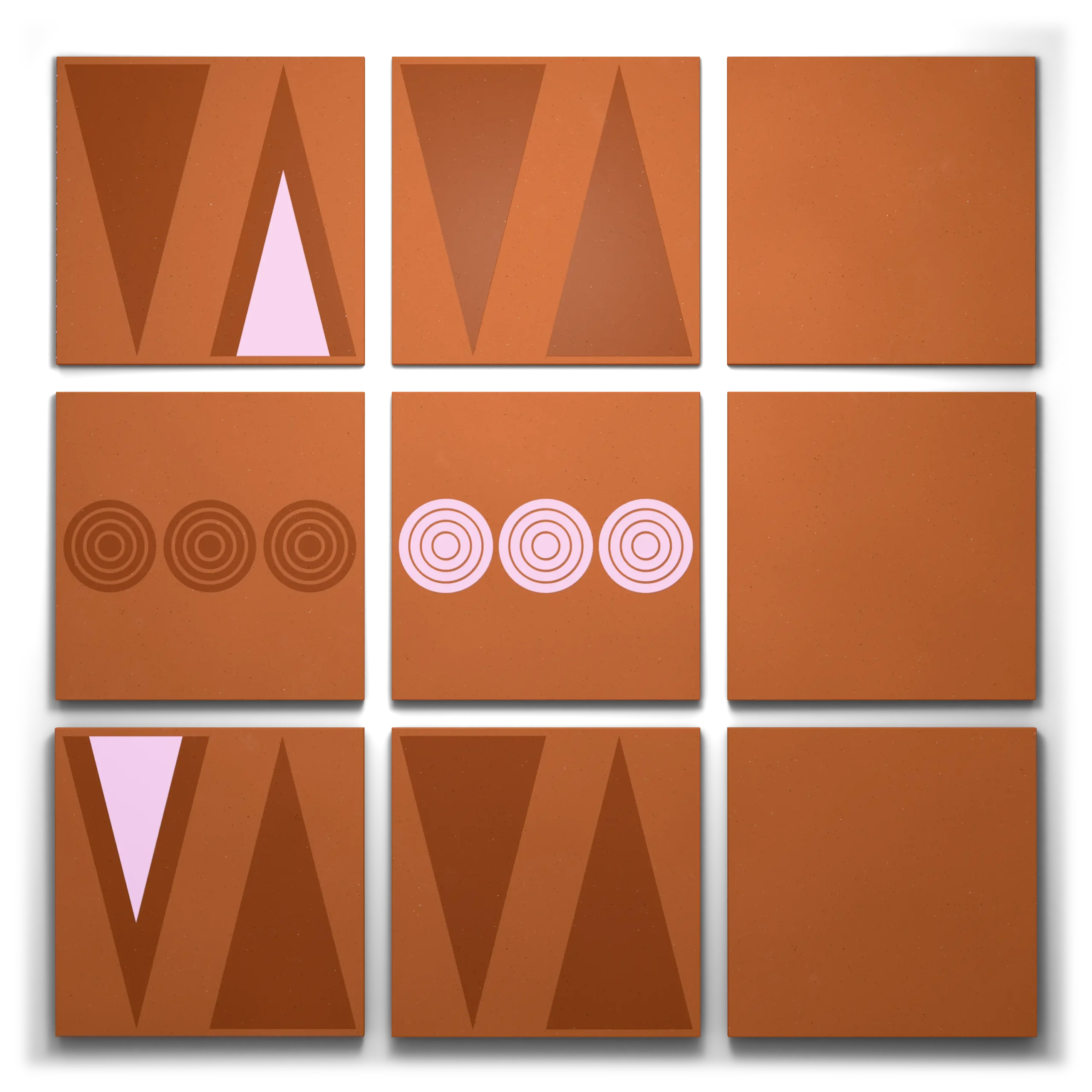 triangles and spiral 9 set